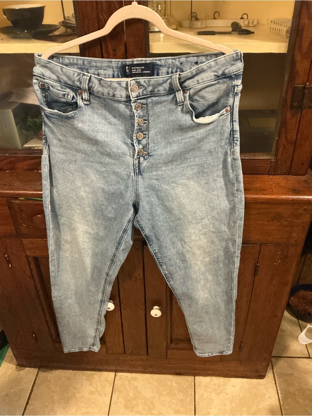 GAP Light Blue Slim Men's Button-Fly Jeans